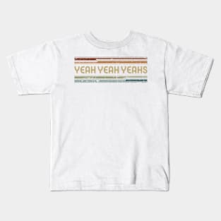 Yeah Yeah Yeahs Retro Lines Kids T-Shirt